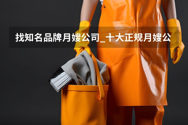 找知名品牌月嫂公司_十大正规月嫂公司排行 月嫂加盟十大品牌