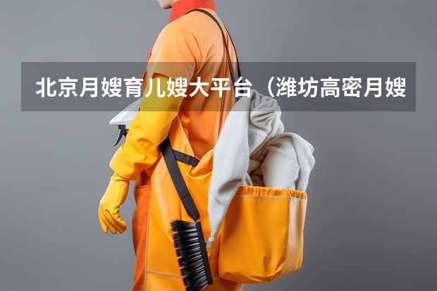 北京月嫂育儿嫂大平台（潍坊高密月嫂公司排名前十名）