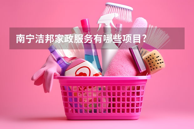 南宁洁邦家政服务有哪些项目?