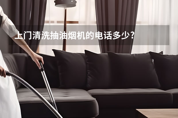 上门清洗抽油烟机的电话多少?