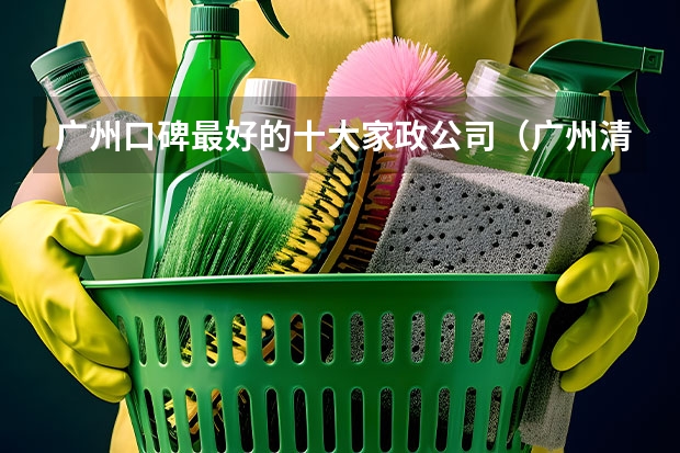 广州口碑最好的十大家政公司（广州清洁公司（广州口碑最好的十大家政公司））