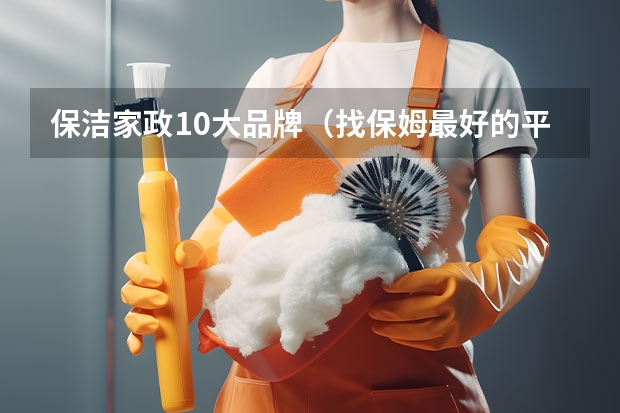 保洁家政10大品牌（找保姆最好的平台）