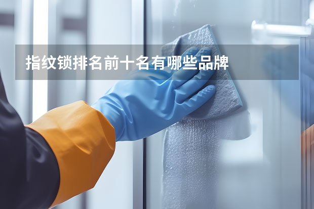 指纹锁排名前十名有哪些品牌