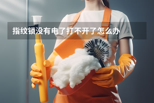 指纹锁没有电了打不开了怎么办
