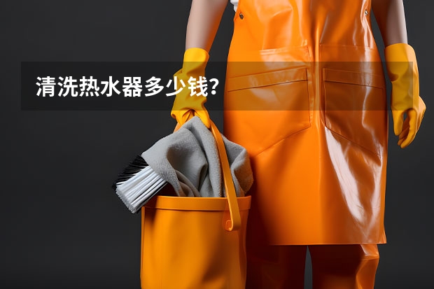 清洗热水器多少钱？