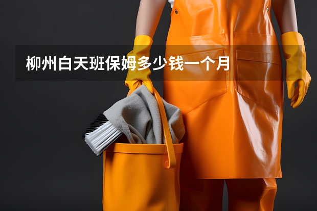 柳州白天班保姆多少钱一个月