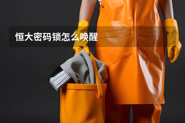 恒大密码锁怎么唤醒
