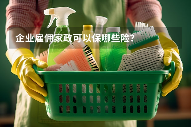 企业雇佣家政可以保哪些险？