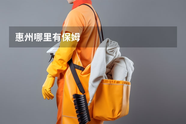 惠州哪里有保姆