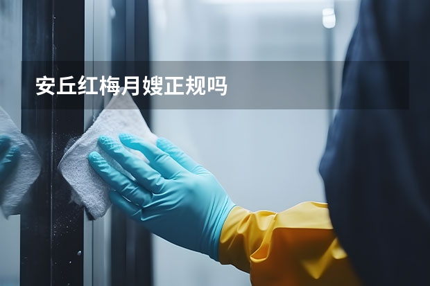 安丘红梅月嫂正规吗
