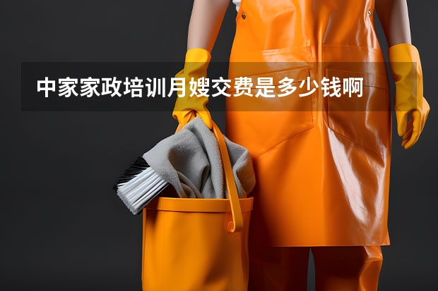 中家家政培训月嫂交费是多少钱啊