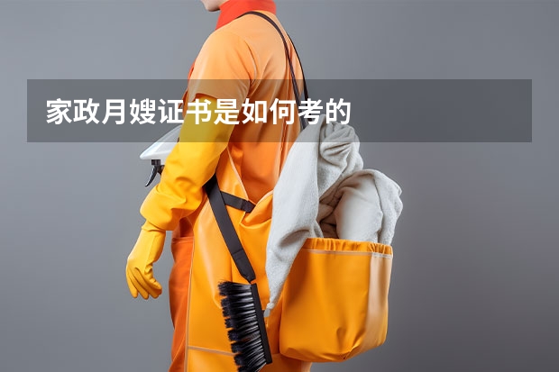 家政月嫂证书是如何考的