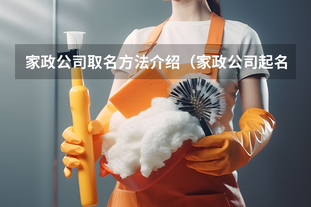 家政公司取名方法介绍(家政公司起名吉祥字 新瑞高端企业名称)