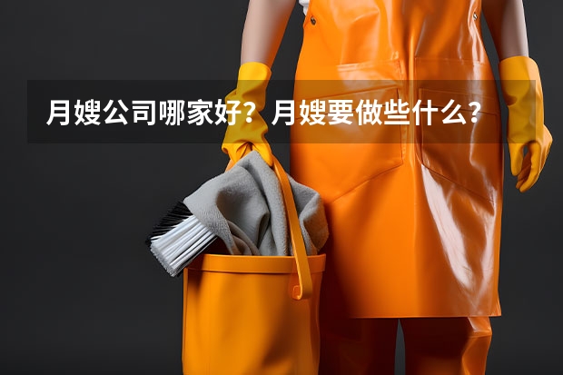 月嫂公司哪家好？月嫂要做些什么？